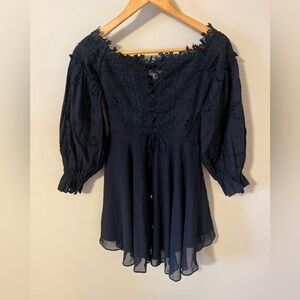 Twosisters The Label Navy Emma Dress Size 2
